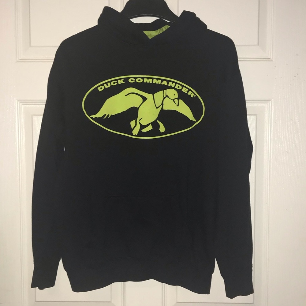 Duck Commander | Black/Neon Green Hoodie